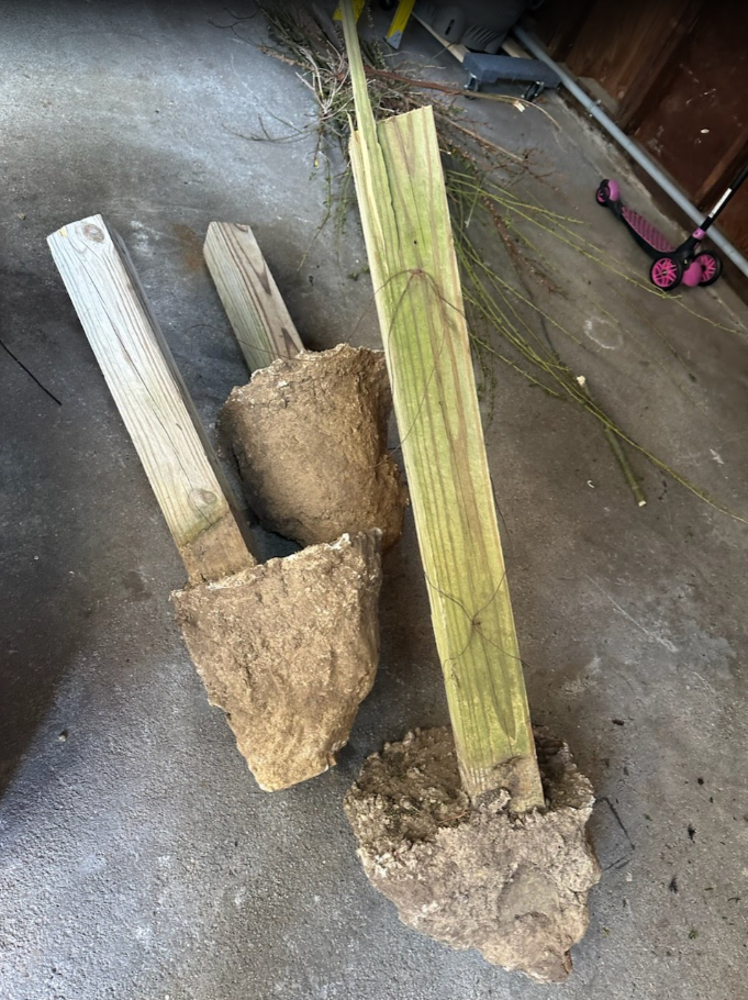 wood cement removal