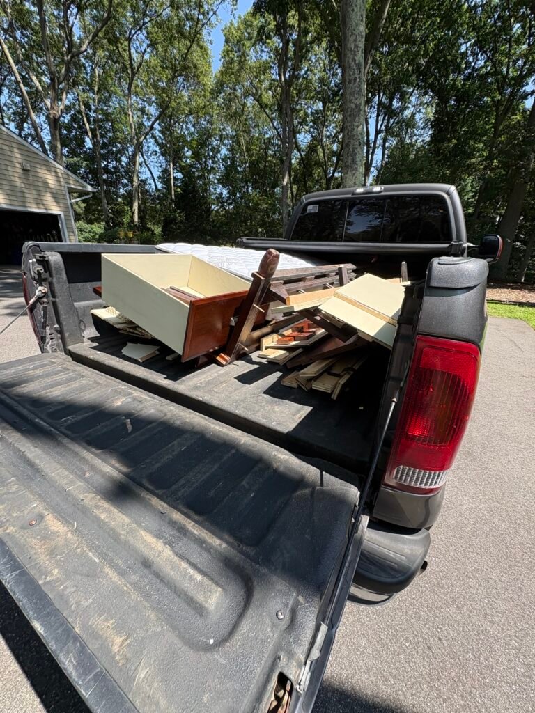 Bed Frame Removal in East Northport, NY – Furniture Removal (July 25) bedframe hauling